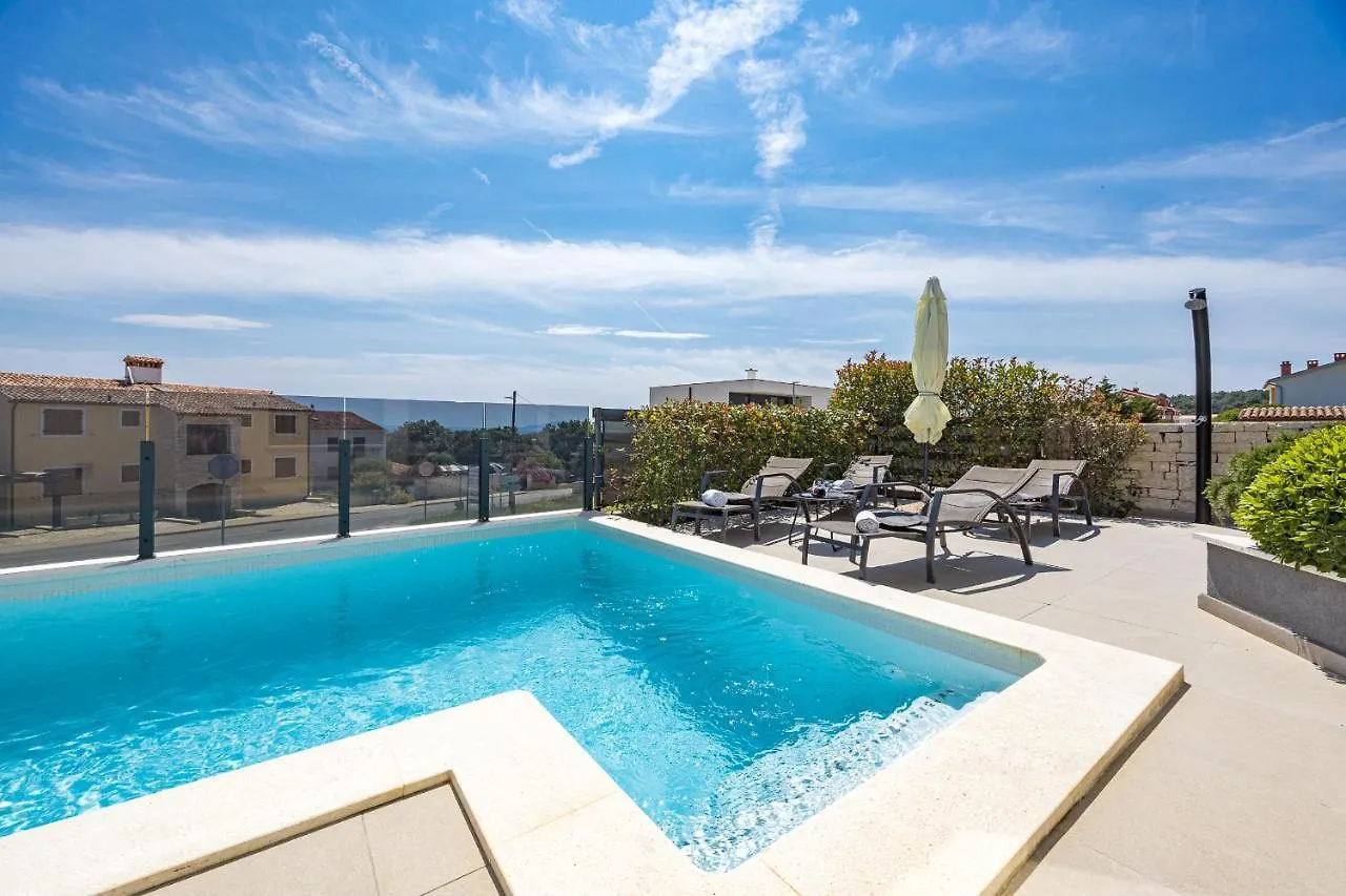 Villa Val Di Bora - Moderne 4 Sterne Ferienvilla Mit Pool, Meerblick, Grill Liznjan